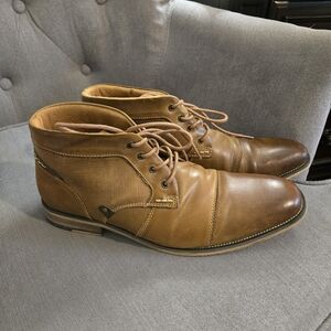 Steve Madden Jotter Men's Cognac Leather Chukka Boots